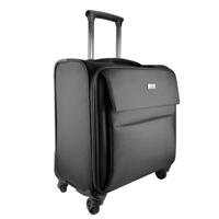 MALETA DE VIAJE ROTACION 360 GRADOS EN RUEDAS CON TROLLEY Y COMPARTIMIENTO PARA LAPTOP 15.6 PULGADAS PERFECT CHOICE PRIT - NEGRO  / EXISTENCIA 2