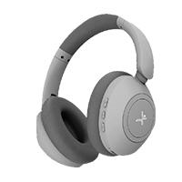AUDIFONOS ON-EAR INALAMBRICOS PLEGABLES MANOS LIBRES CON BT PERFECT CHOICE SOUNDIA - GRIS / EXISTENCIA 1