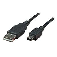 CABLE USB,MANHATTAN,302340, V2.0 A-MINI B 3.0M NEGRO  / EXISTENCIA 1