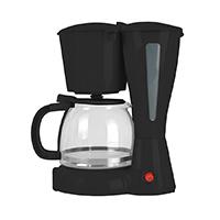 CAFETERA MIRATI / 1.2 L / 900W / VASO CRISTAL / FILTRO LAVABLE / NEGRO  / EXISTENCIA 46