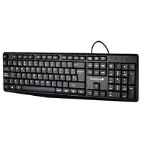 TECLADO TECHZONE TZACTCA04 ALAMBRICO STANDARD USB ERGONOMICO NEGRO / EXISTENCIA 22