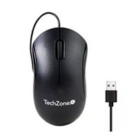 MOUSE ALAMBRICO TECHZONE TZACMOA01 1200 DPI 1.5 MTRS NEGRO / EXISTENCIA 8