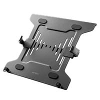 SOPORTE ACTECK ENFORCE TRAY BL404 / BASE PARA LAPTOP / 10 - 15.6 PUL / VESA - BRAZOS AJUSTABLES / RANURAS DE VENTILACION / ANTIDERRAPANTE / MAX 4.5 KG / NEGRO / AC-939690  / EXISTENCIA 6