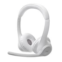 AUDIFONOS DIADEMA LOGITECH ZONE 300 INALAMBRICOS BLUETOOTH RECARGABLE TYPE C BLANCO / EXISTENCIA 4