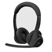 AUDIFONOS DIADEMA LOGITECH ZONE 300 INALAMBRICOS BLUETOOTH RECARGABLE TYPE C NEGRO  / EXISTENCIA 4