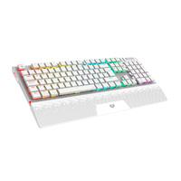 TECLADO GAMER BALAM RUSH DOMINATE EXPERT GK979I / DUAL RECARGABLE / USB C - BT DONGLE / MULTIDISPOSITIVOS / RGB / 105 TECLAS / ESPAÑOL / ERGONOMICO / MECANICO / WIN- IOS - ANDROID/ BLANCO / BR-940399  / EXISTENCIA 5
