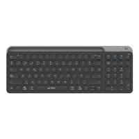 TECLADO ACTECK INSPIRE TREK TI747 / INALAMBRICO / MULTIDISPOSITIVO DUAL / WINDOWS - MAC - ANDROID / ESPAÑOL / 99 TECLAS / MULTIMEDIA / DONGLE USB - BT 5.1 - CABLE USB / RECARGABLE / NEGRO / AC-940108  / EXISTENCIA 46