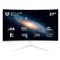 MONITOR GAMER BALAM RUSH ANDROMEDA MAG27Y / CURVO / 27 PULG / VA / FULL HD / 180 HZ / 1 MS / R1800 / VESA 100 / RGB / OVERCLOCK 200 HZ / FREESYNC / FLICKER FREE / LOW BLUE LIGHT / BLANCO / BR-942997 / EXISTENCIA 10