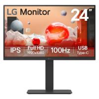 MONITOR PC LG B2B 24BA750-B FHD 24 IPS,USB-C Y RJ45,1920X1080,100HZ,16:9,BRILLO 250CD/M2,SRGB99%,TR5MS,1300:1,KVM,HDMI,DISPLAYPORT,ALTA VOZ 2WX2,INCLINACION-ALTURA-GIRO-PIVOTE / EXISTENCIA 2