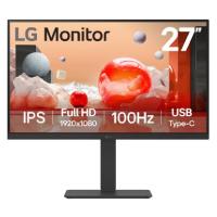MONITOR PC LG B2B 27BA750-B FHD 27 IPS,USB-C Y RJ45,1920X1080,100HZ,16:9,BRILLO 250NITS,SRGB99%,TR5MS,CONTR 1300:1,KVM,HDMI,DISPLAYPORT,ALTAVOZ 2WX2,INCLINACION-ALTURA-GIRO-PIVOTE,VESA 100X100 MM / EXISTENCIA 2