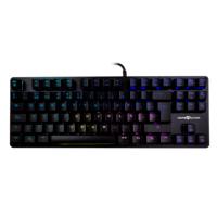 TECLADO MECNICO TKL / GAME FACTOR / KBG500-BL, RGB, TENKEYLESS, USB NEGRO / EXISTENCIA 20