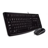 TECLADO Y MOUSE LOGITECH MK120 ALAMBRICO USB (ESPAÑOL) NEGRO  / EXISTENCIA 42
