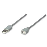CABLE USB,MANHATTAN,317238, EXTENSION 3.0M, GRIS  / EXISTENCIA 37