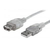 CABLE USB,MANHATTAN,336314, V2.0 EXT. 1.8M PLATA  / EXISTENCIA 2