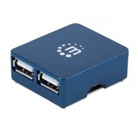 HUB USB,MANHATTAN,160605, V2.0 4 PTOS MICRO  / EXISTENCIA 11
