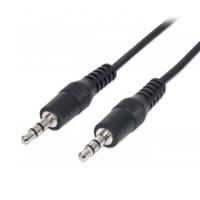 CABLE AUDIO,MANHATTAN,334594, ESTEREO 3.5MM M-M 1.8M NEGRO  / EXISTENCIA 97