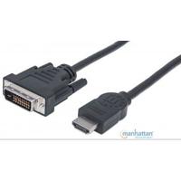 CABLE HDMI,MANHATTAN,372503, - DVI-D M-M  1.8M  / EXISTENCIA 1