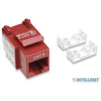 JACK,INTELLINET,210614, CAT 6 DE IMPACTO KEYSTONE ROJO  / EXISTENCIA 4