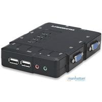 SWITCH KVM,MANHATTAN,151269, DESKTOP USB 41 CON CABLESAUDIO  / EXISTENCIA 2