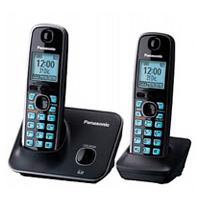 TELEFONO PANASONIC KX-TG4112ME INALAMBRICO BASE HANDSET PANTALLA LCD 1.8 COLOR AZUL TECLADO ILUMINADO ALTAVOZ 50 NUMERO EN DIRECTORIO BLOQUEO DE LLAMADAS NO DESEADAS NEGRO / EXISTENCIA 2
