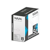 BOBINA DE CABLE WAM CAT5E UTP CCA 24 AWG 305 MTS COLOR GRIS / EXISTENCIA 3