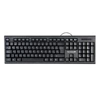 TECLADO TECHZONE TZ16TEC01-ALA ALAMBRICO STANDARD USB ERGONOMICO NEGRO / EXISTENCIA 90